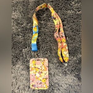 Unique Colorful Ampharos & Mareep Pokemon Anime Lanyard with ID/Badge Holder
